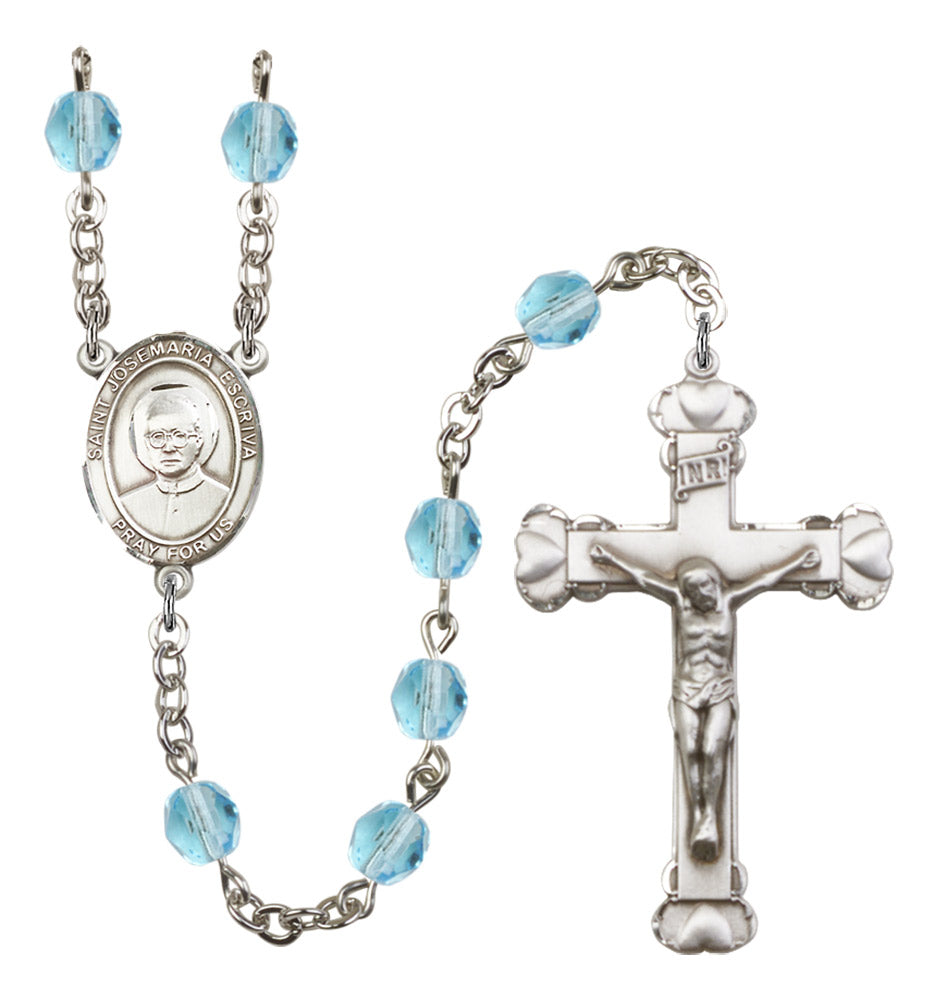 St. Josemaria Escriva Birthstone Rosary for Women