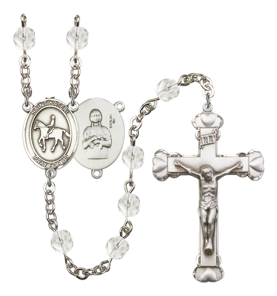 St. Kateri Equestrian Birthstone Rosary for Women