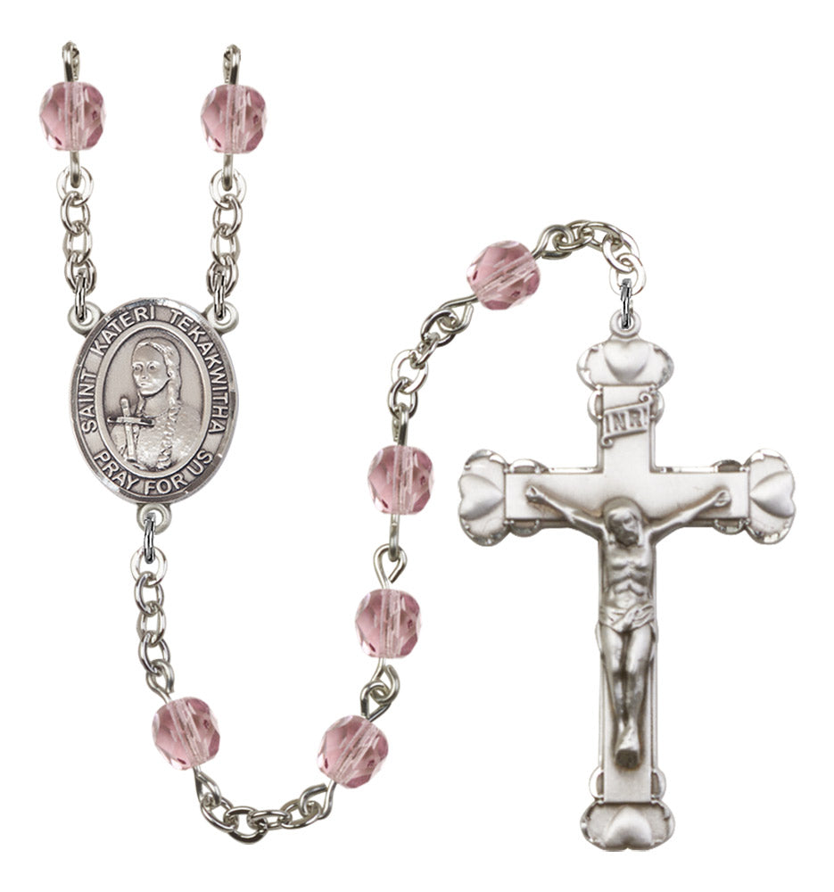 St. Kateri Tekakwitha Birthstone Rosary for Women
