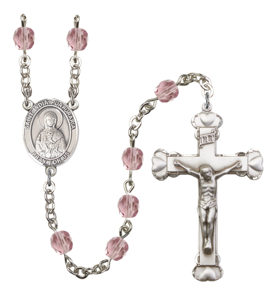 St. Lydia Purpuraria Birthstone Rosary for Women