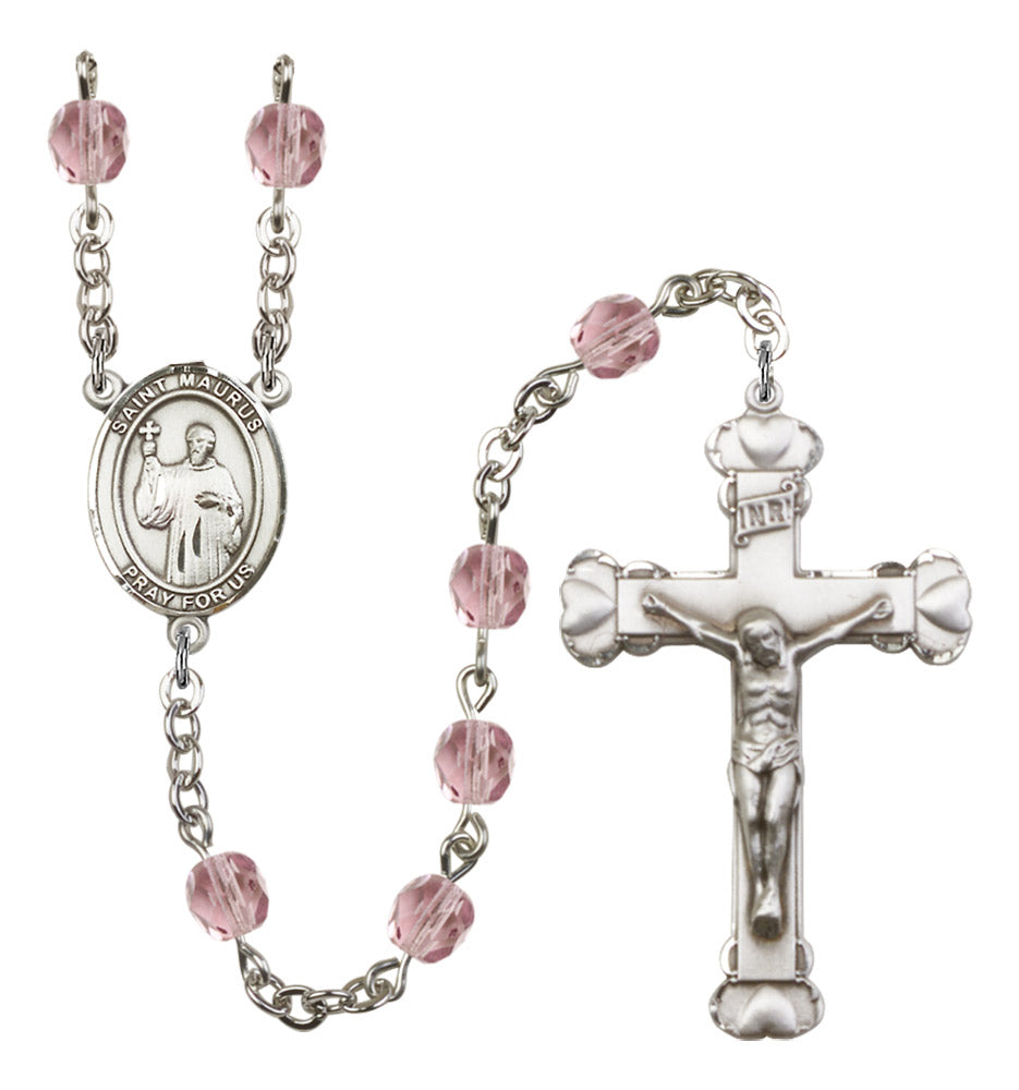 St. Maurus Birthstone Rosary for Women