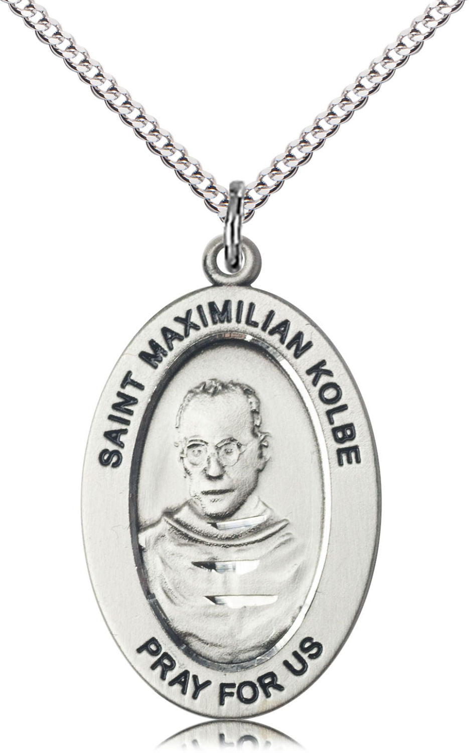 St. Maximilian Against Drug Abuse Necklace for Women