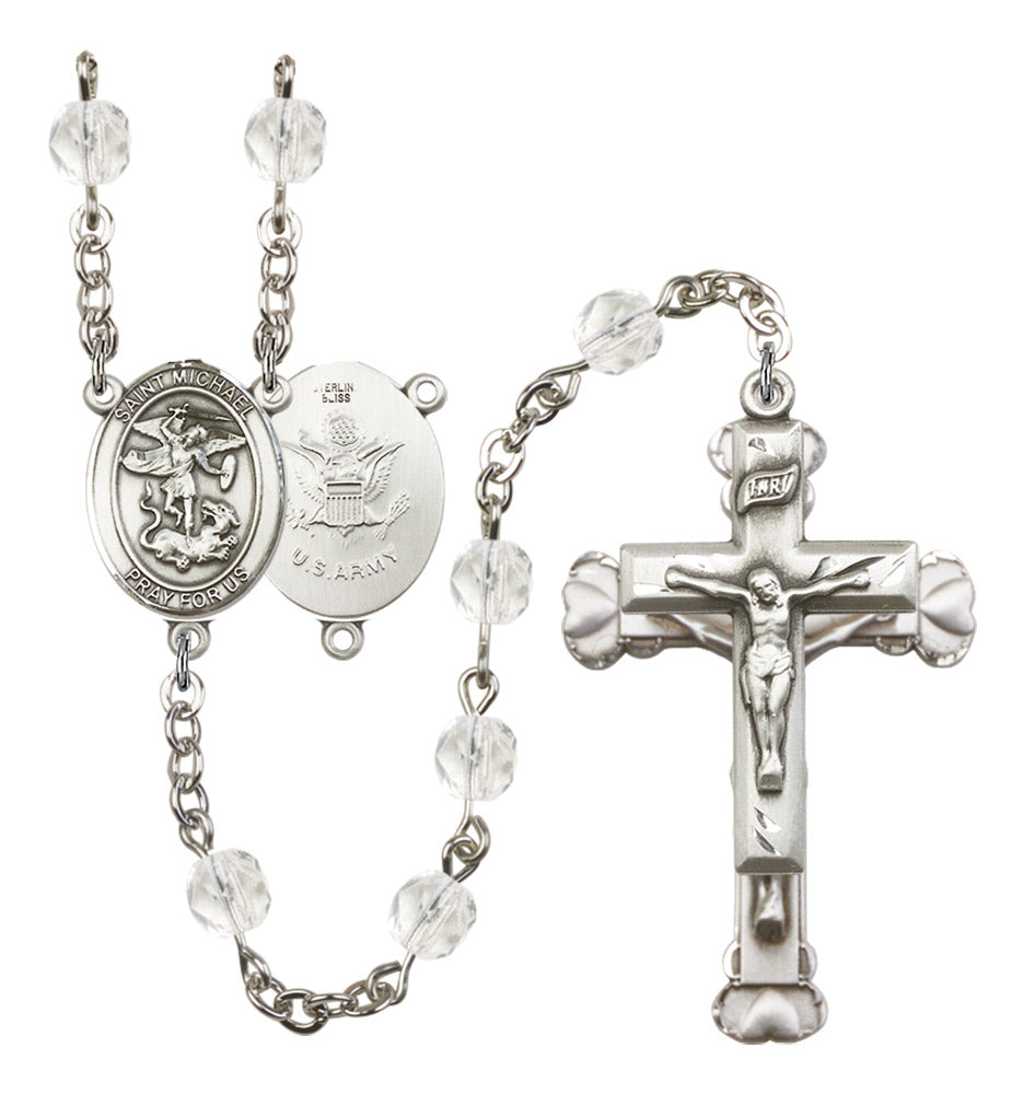 St. Michael Army Birthstone Rosary for Women