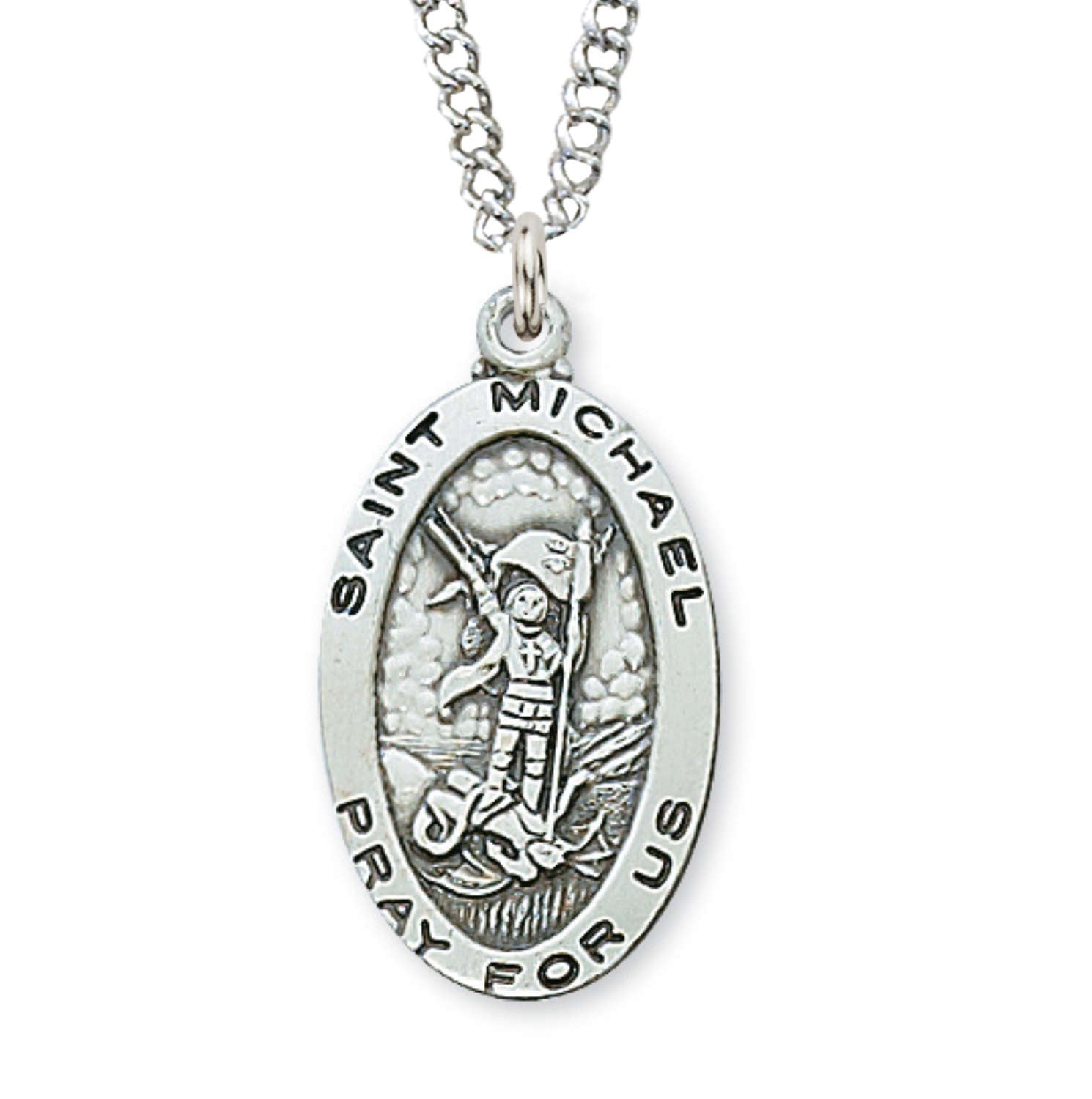 St. Michael Medal Sterling Silver for Women