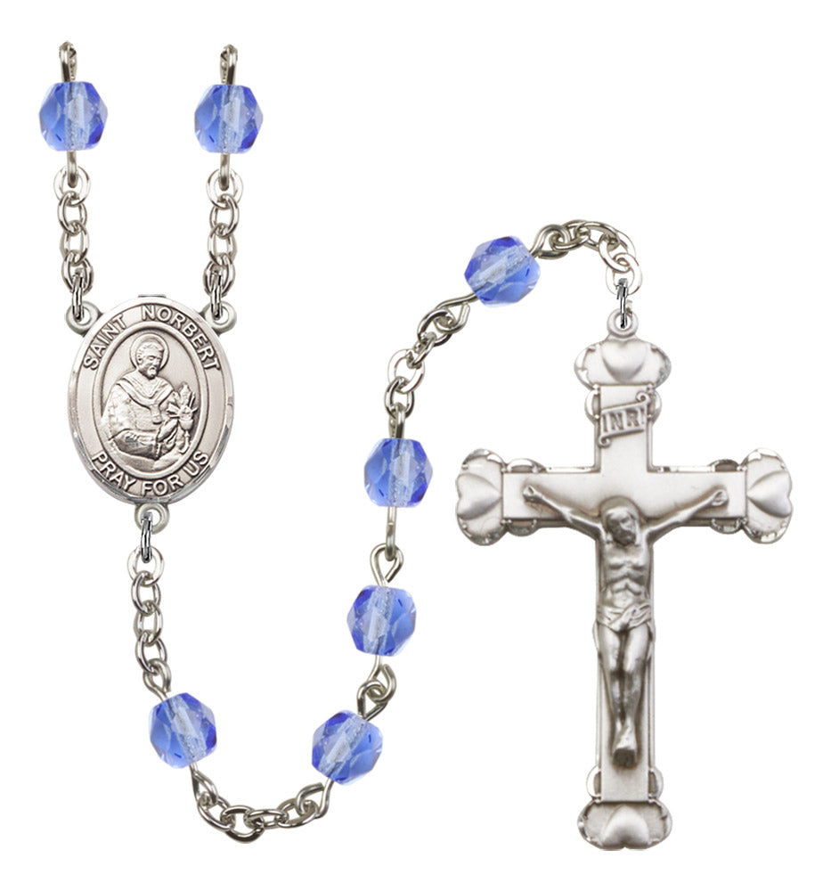 St. Norbert of Xanten Birthstone Rosary for Women