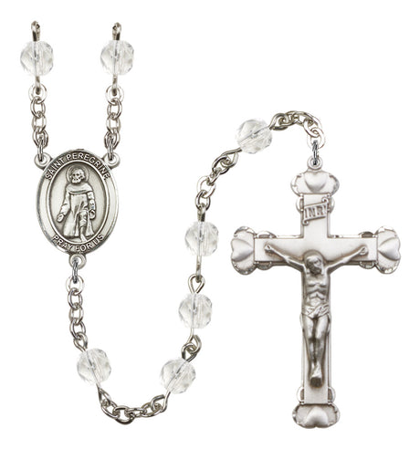 St. Peregrine Laziosi Birthstone Rosary for Women