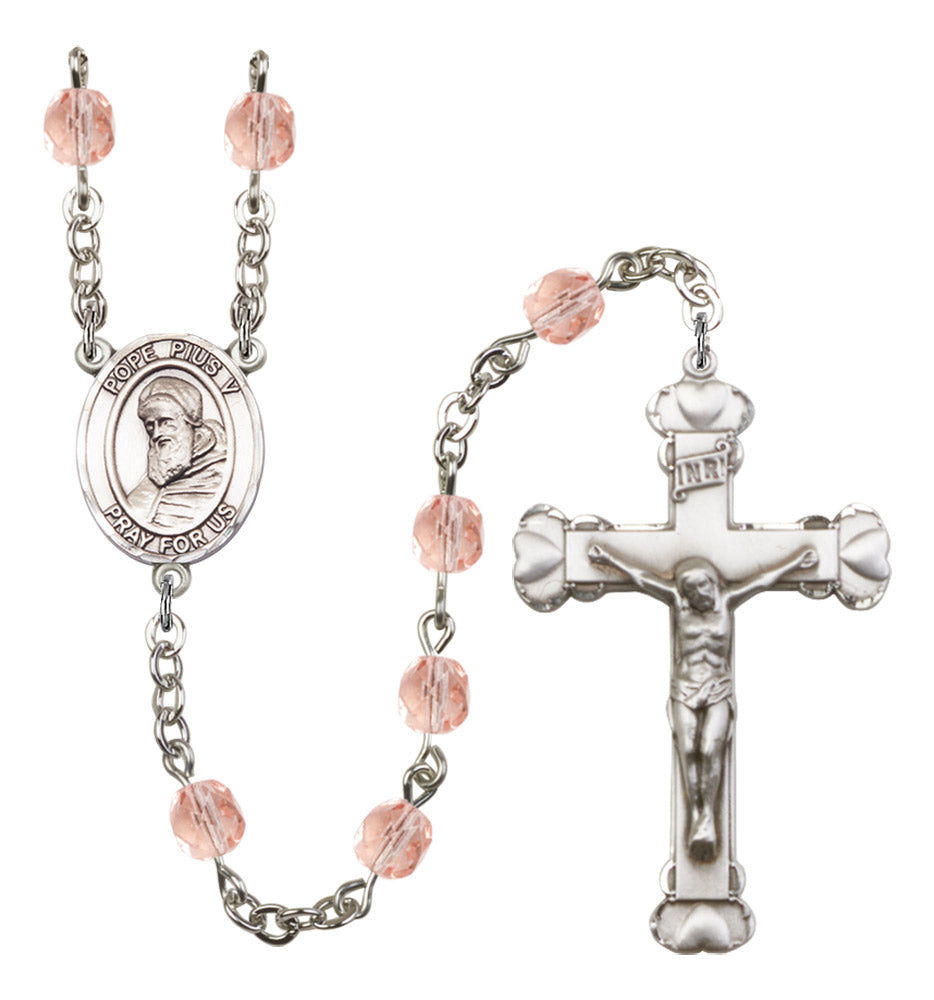 St. Pius X Birthstone Rosary for Women