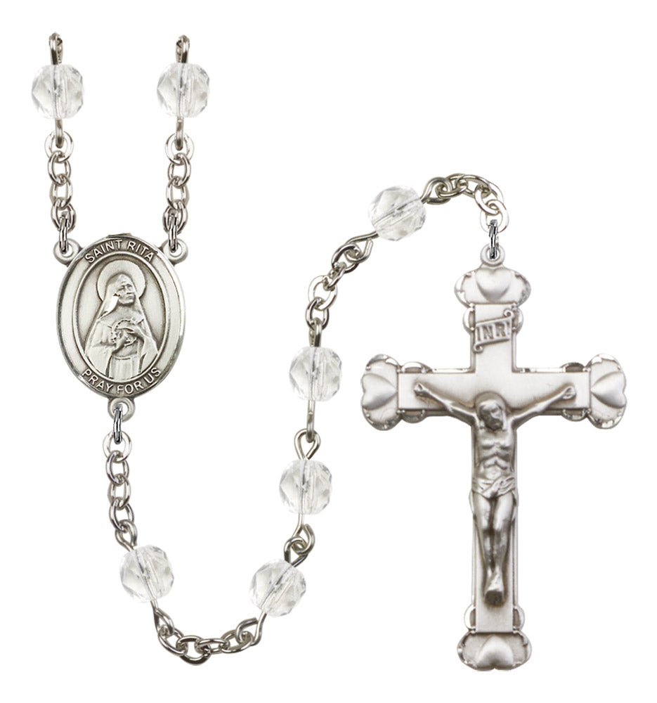 St. Rita of Cascia Birthstone Rosary for Women