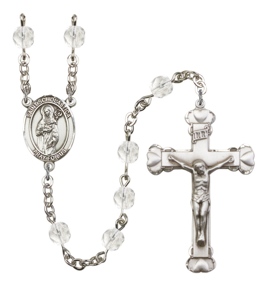 St. Scholastica Birthstone Rosary for Women