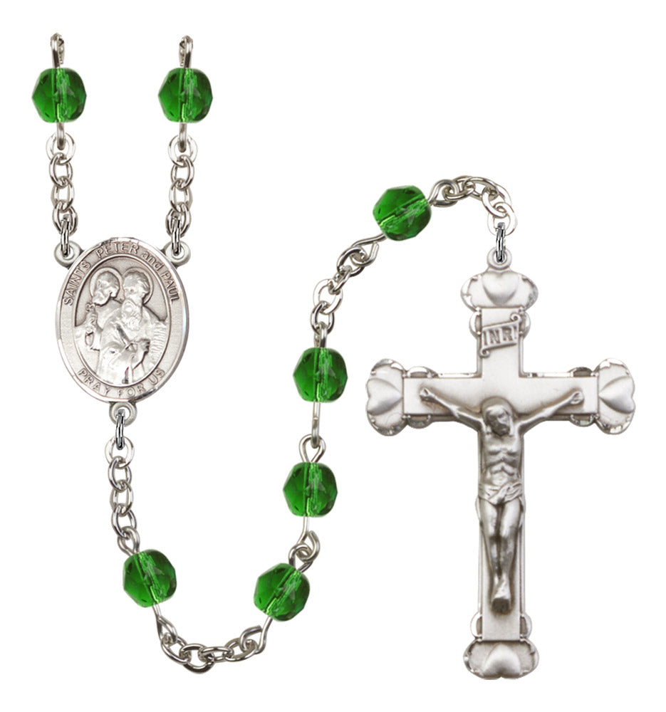 Sts. Peter & Paul Birthstone Rosary for Women