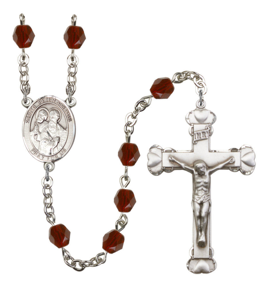 Sts. Peter & Paul Birthstone Rosary for Women
