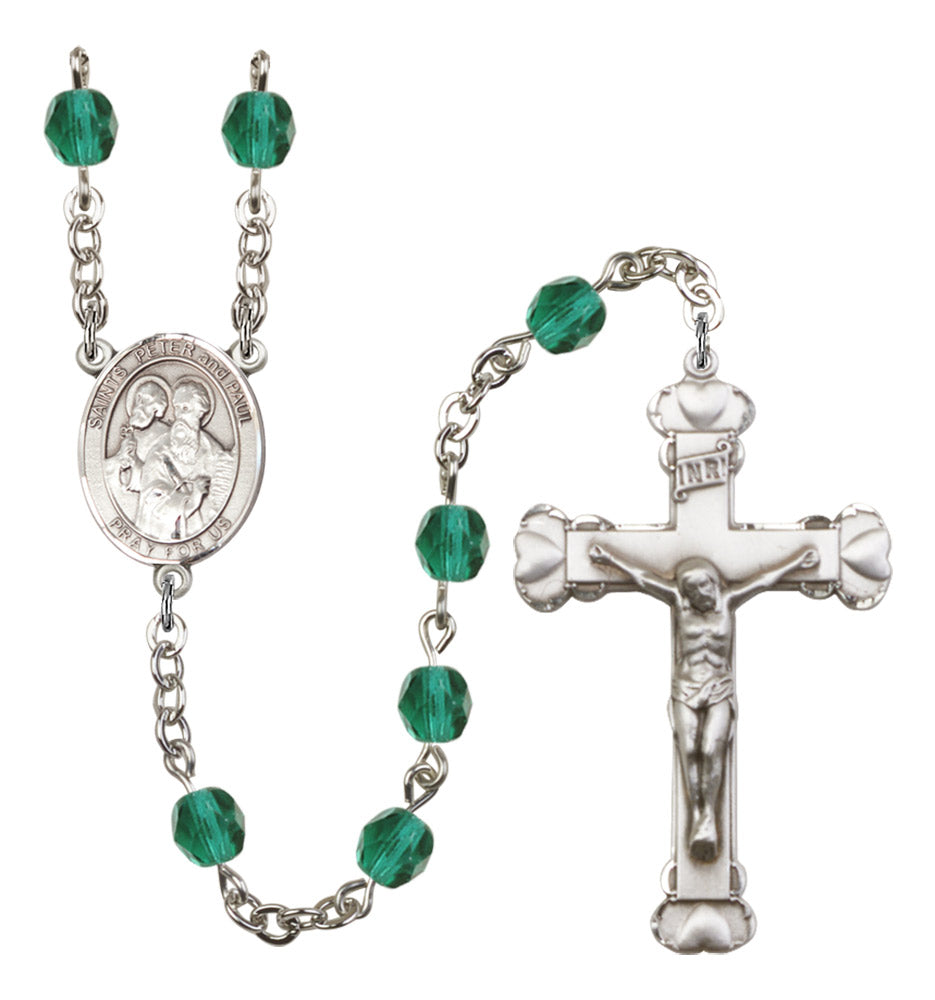 Sts. Peter & Paul Birthstone Rosary for Women