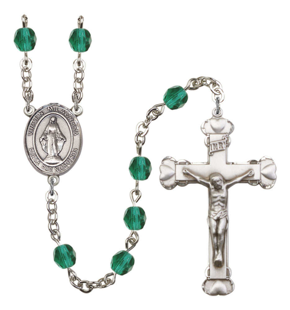 Virgen Milagrosa Birthstone Rosary for Women