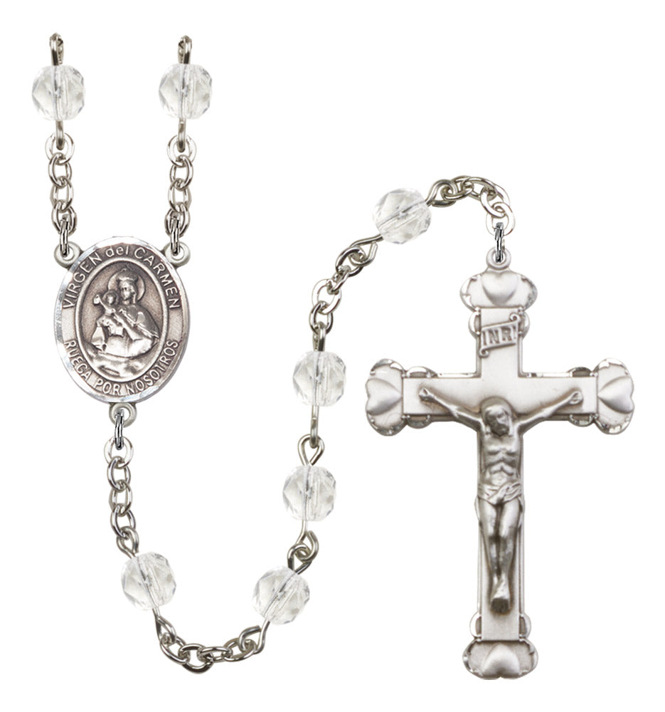 Virgen del Carmen Birthstone Rosary for Women