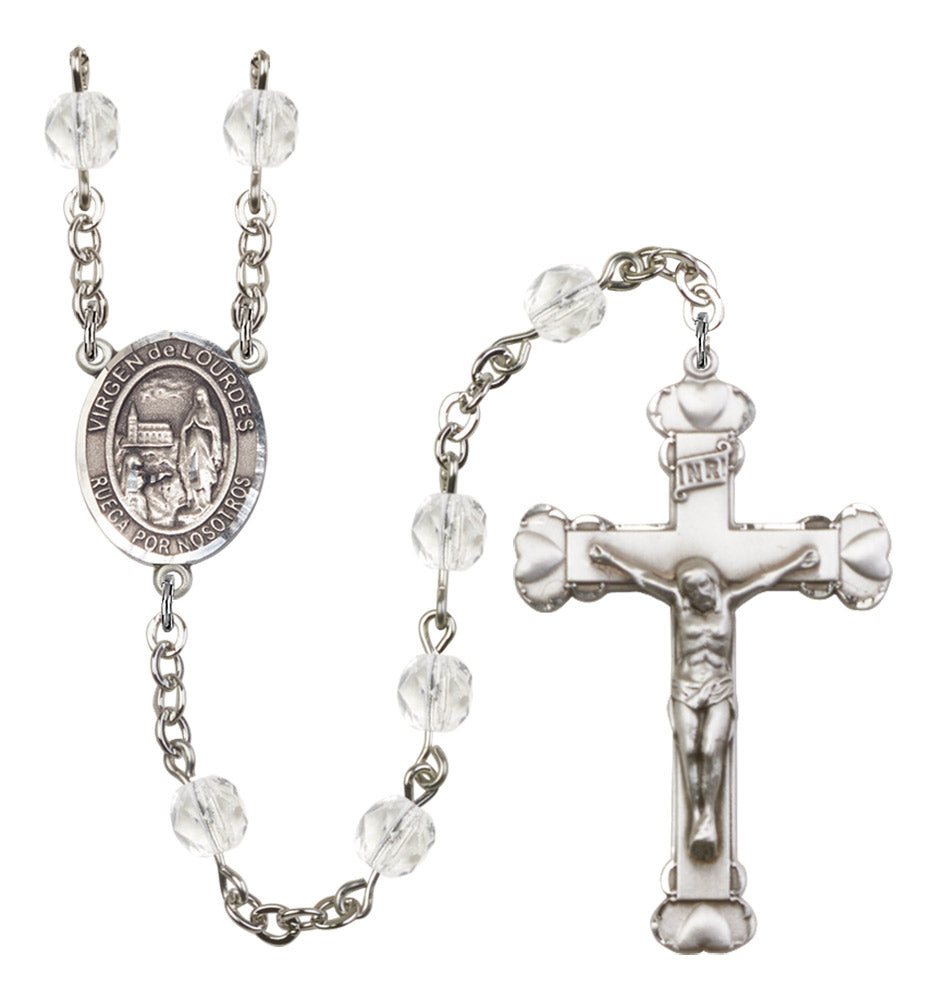 Virgen del Lourdes Birthstone Rosary for Women