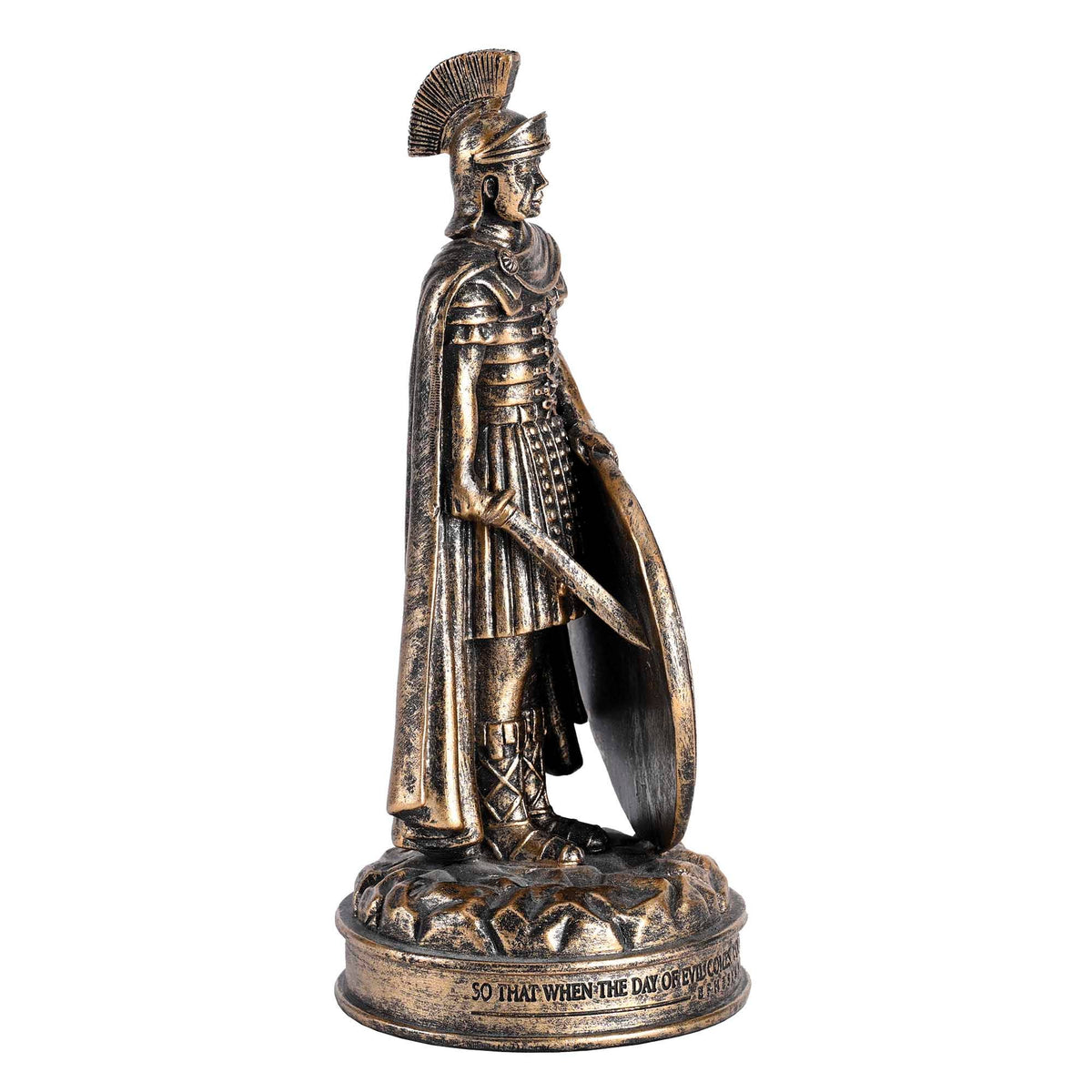 Full Armor of God Figurine, Bronze Finish, 8.75 Inches
