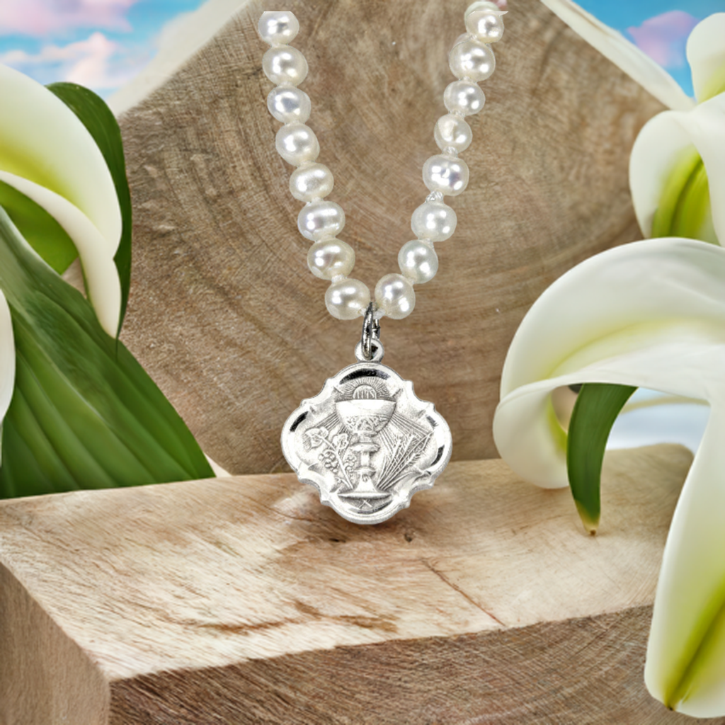 Baroque Chalice Necklace with Freshwater Pearls