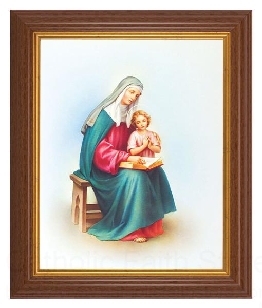 St. Anne 8x10 Textured Artboard Dark Walnut Frame