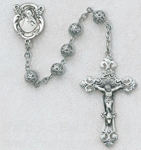 Filigree Rosary with Jesus centerpiece