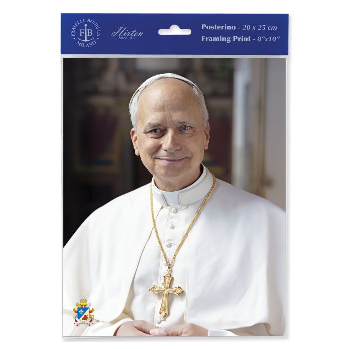 Pope Leo XIV 8x10 Art Prints – Pack of 3 | Ready to Frame | Printed in Italy