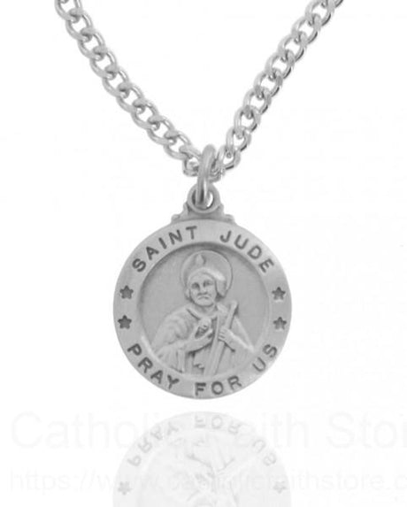 Round St. Jude Medal with Prayer Card
