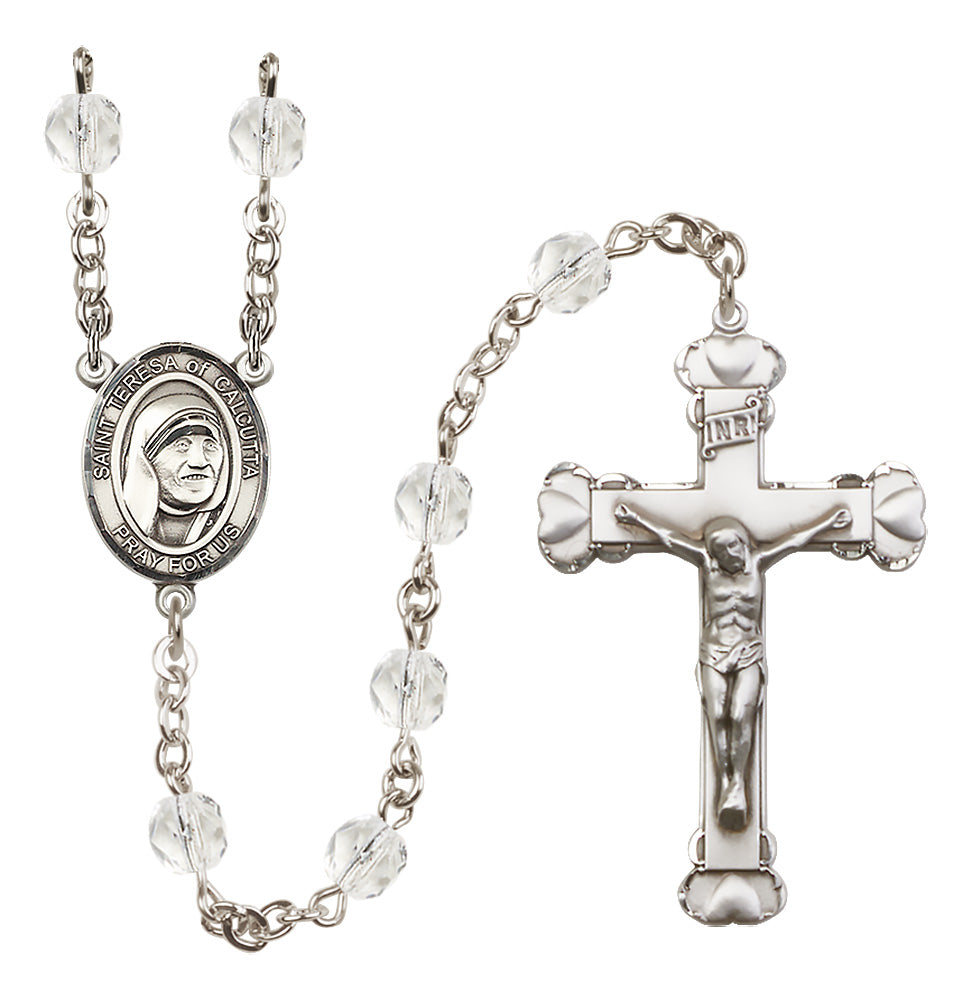 St. Teresa of Calcutta birthstone rosary for women