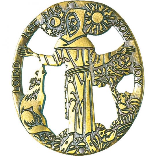 St. Francis House Blessing Wall Plaque - 3 inches