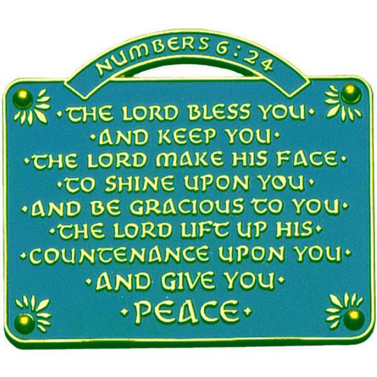The Lord Bless You and Keep You Wall Plaque - 2.5 inches