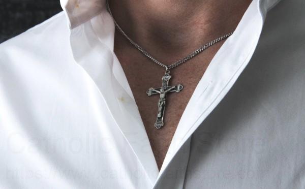 Cross Blessed Necklace Sterling Silver Jesus Faith Hope Love Jewelry Gifts  for Women Man - Walmart.com
