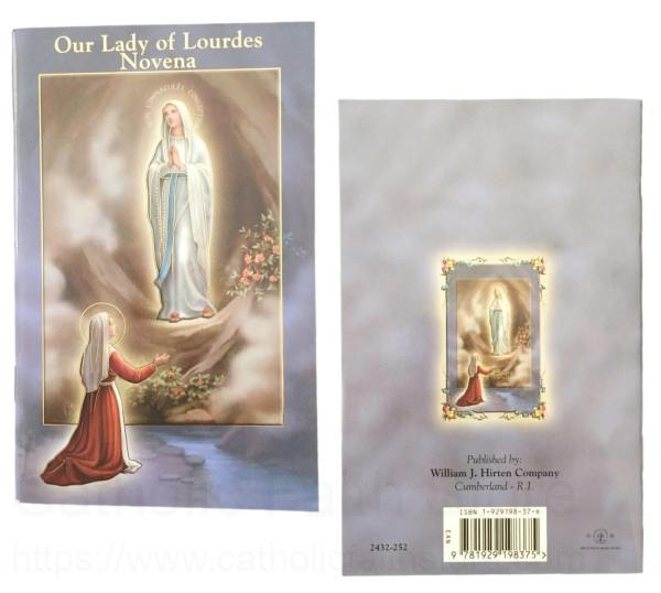 Our Lady of Lourdes Rosary Beads with Illustrated Novena and Prayers Book 