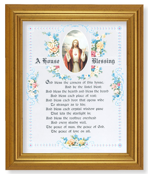 A House Blessing Prayer 8x10 Framed Print Under Glass - #110 Frame