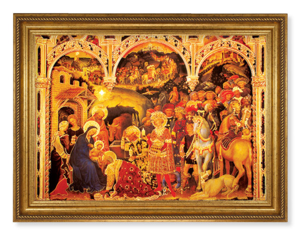 Adoration of the Magi da Fabriano 19x27 Framed Print Artboard - #170 Frame