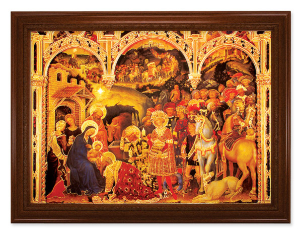 Adoration of the Magi da Fabriano 19x27 Framed Print Artboard - #172 Frame