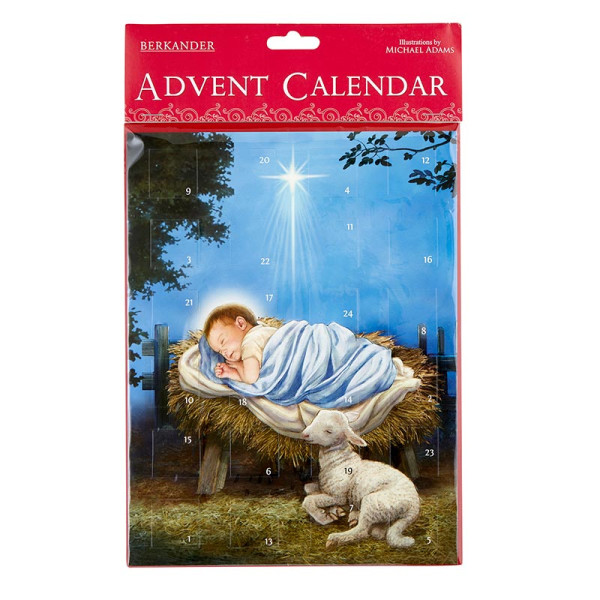 Baby Jesus with Lamb Advent Calendar - Full Color