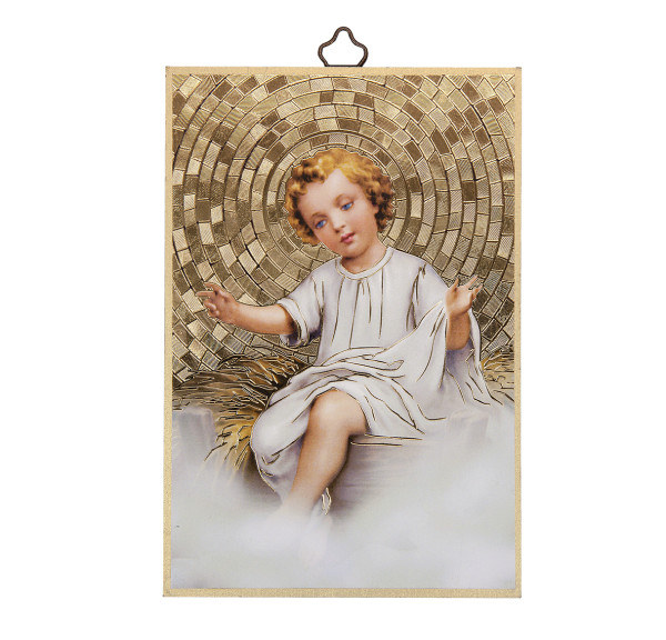 Baby Jesus Mosaic Plaque - Full Color