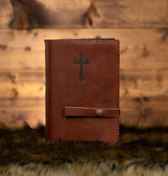 Cana Ascension Catechism Leather Bible Cover - Brown