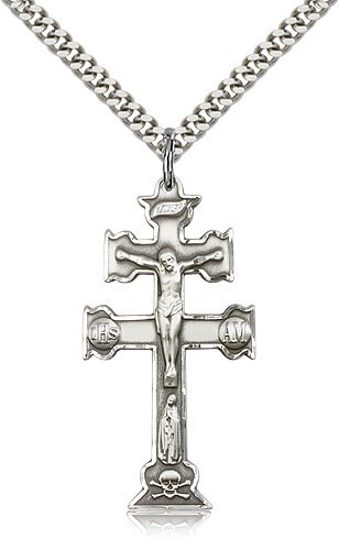 Caravaca Crucifix Medal - Sterling Silver