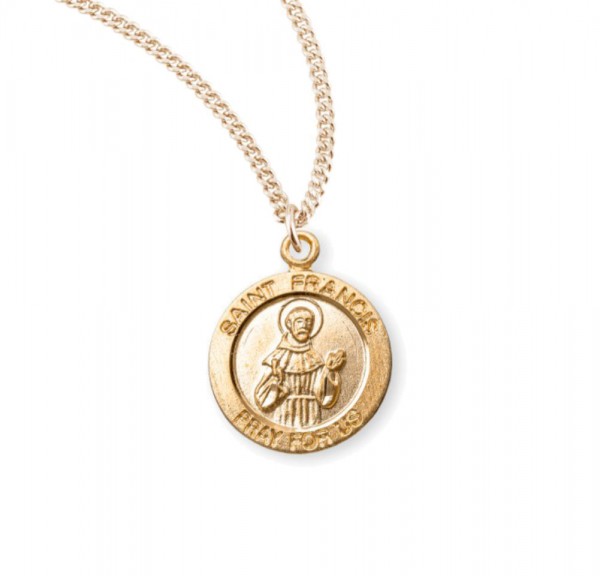 Child's St. Francis Necklace - Gold Plated