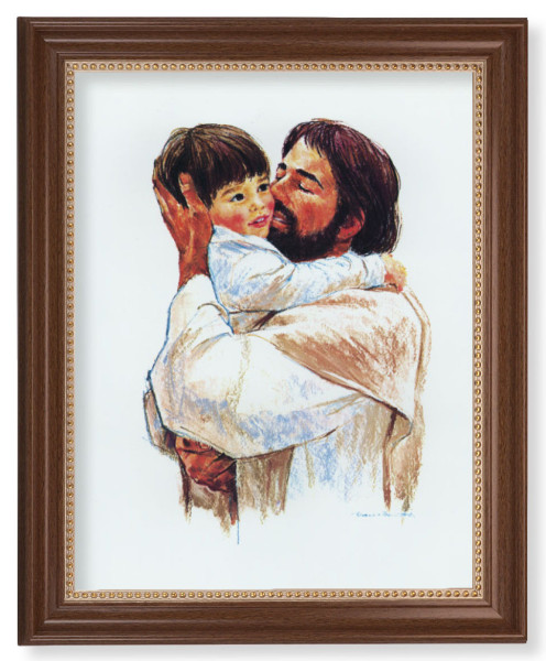 Christ with Child - Love 11x14 Framed Print Artboard - #127 Frame