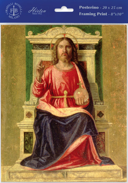 Christ Enthroned by Cima da Conegliano Print - Sold in 3 Per Pack - Multi-Color