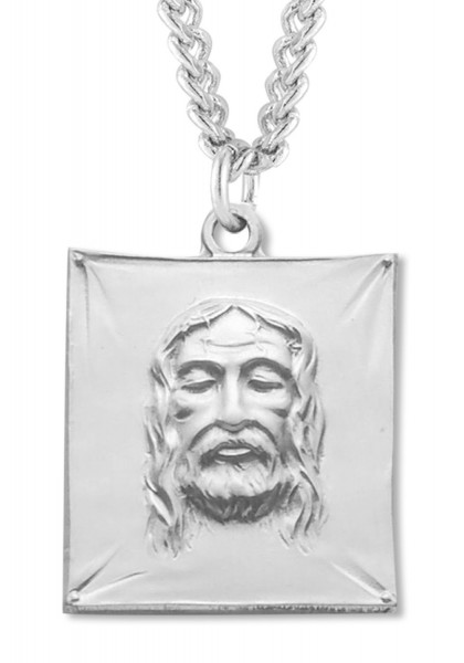 Christ Shroud of Turin Necklace - Sterling Silver