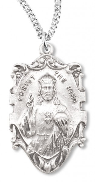 Christ the King Sterling Silver Pendant - Sterling Silver