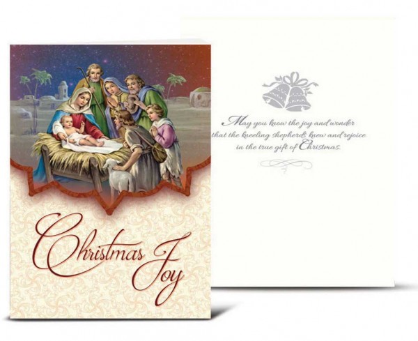 Christmas Joy Christmas Card Set - Full Color