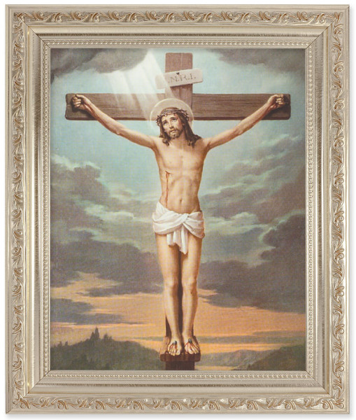 Christ's Crucifixion 8x10 Framed Print Under Glass - #164 Frame