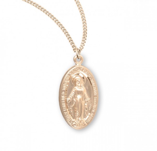 Classic Miraculous Medal in Gold Plate - Gold Plated