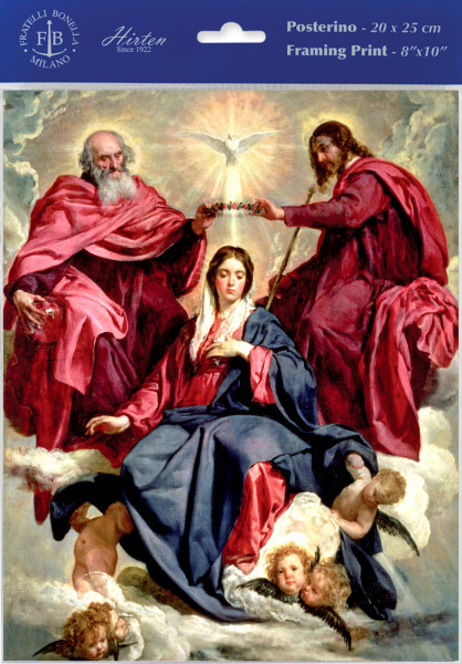 Coronation of the Virgin by Velazquez Print - Sold in 3 Per Pack - Multi-Color