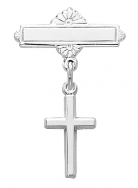 Cross Baby Pin - Silver