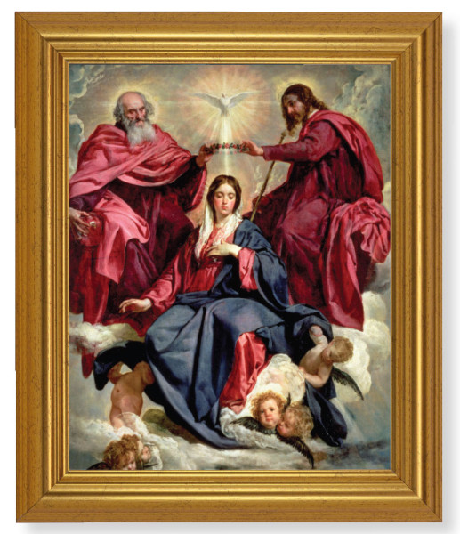 Crowning of Mary 8x10 Framed Print Under Glass - #110 Frame