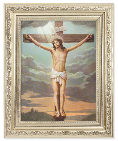 Crucifixion 6x8 Print Under Glass - #163 Frame