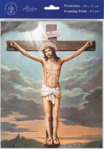 Crucifixion Print - Sold in 3 per pack - Multi-Color